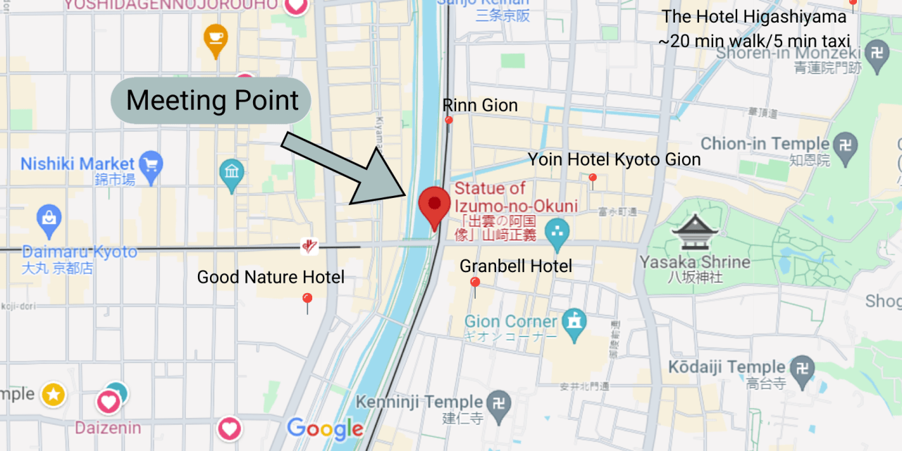 Good Nature Hotel Kyoto and the pilgrimage meeting point