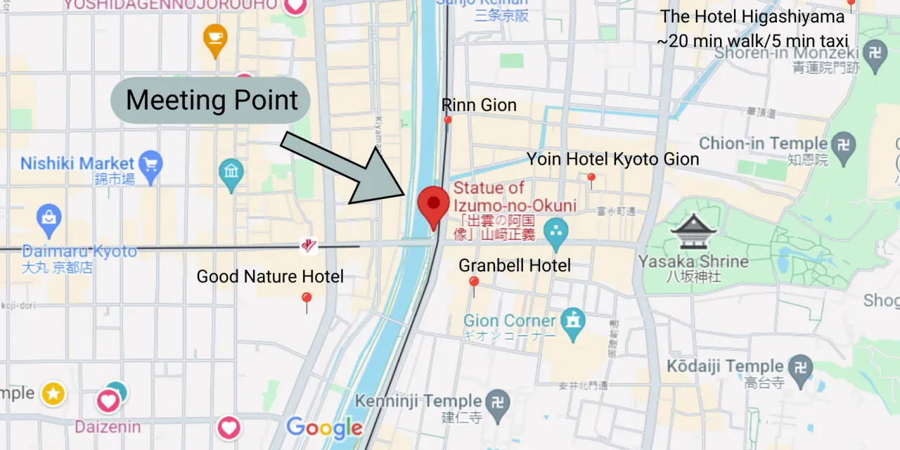 Good Nature Hotel Kyoto and the pilgrimage meeting point