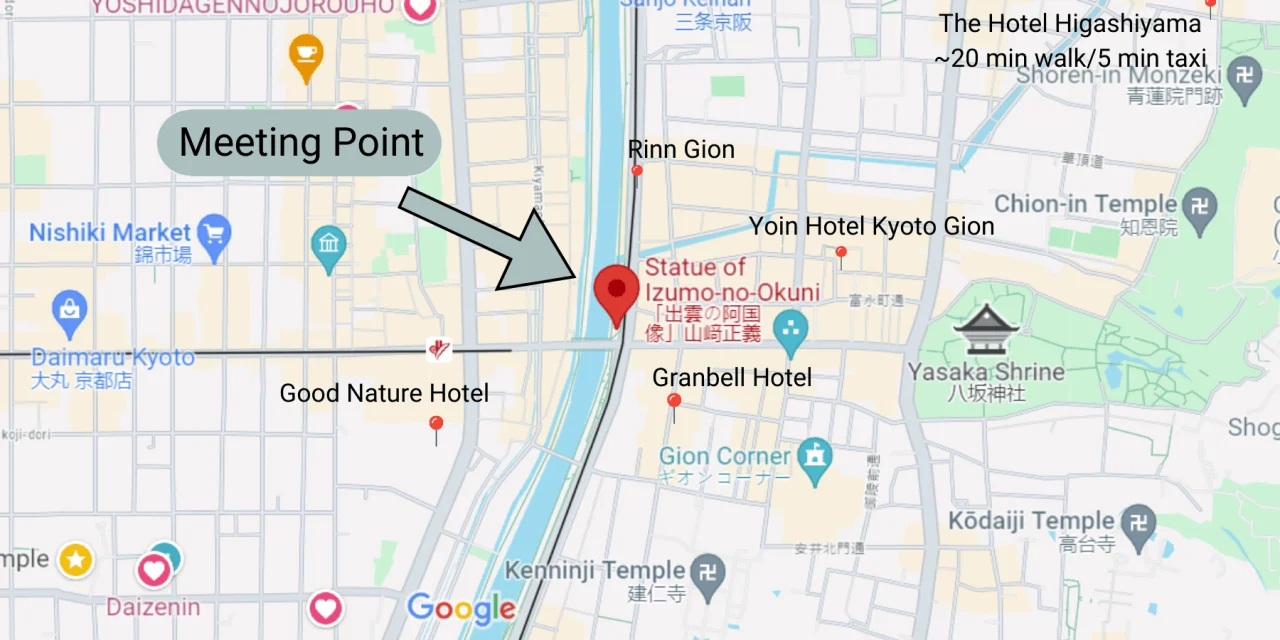 Good Nature Hotel Kyoto and the pilgrimage meeting point