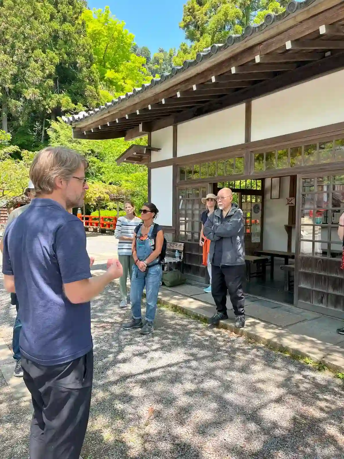 Bruce Taylor teaching at Mt. Kurama, Japan