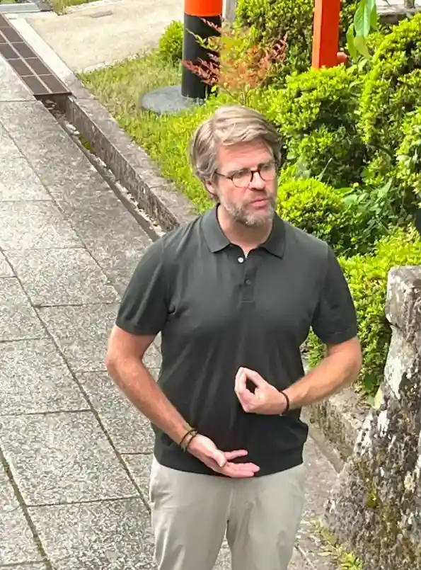 Teaching Reiki on Mt. Kurama