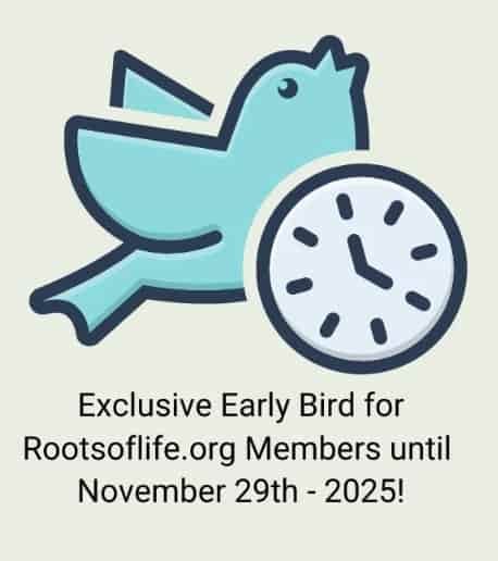 Early Bird Deep Roots Early Bird Discount Notice