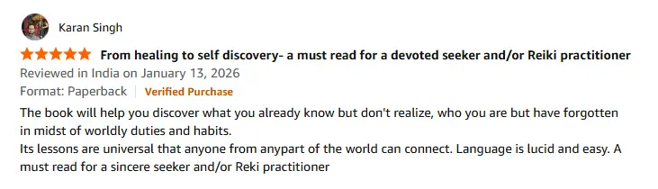 Amazon review for Touching Silence