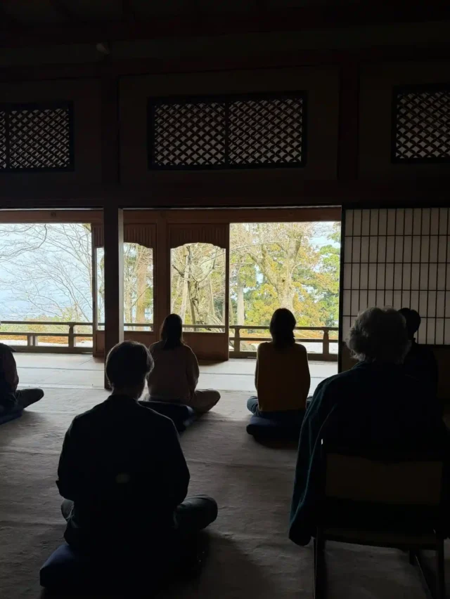 Private Zen practice in the former Emperor's chambers on Mt. Hiei