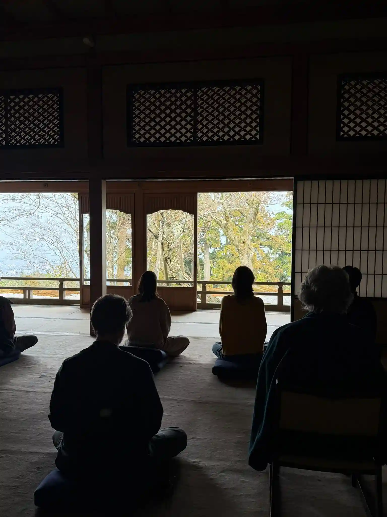 Private Zen practice in the former Emperor's chambers on Mt. Hiei